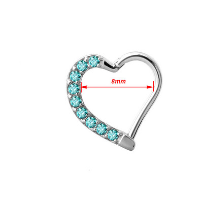 2020 Nou Top 10 oțel în formă de lună cerc cu balamale inel pentru nas mamelon Clicker cartilaj ureche tragus helix piercing buze bijuterii