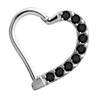 2020 Nou Top 10 oțel în formă de lună cerc cu balamale inel pentru nas mamelon Clicker cartilaj ureche tragus helix piercing buze bijuterii