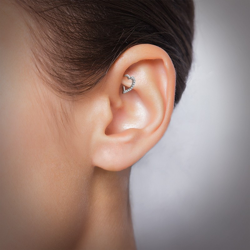 2020 Nou Top 10 oțel în formă de lună cerc cu balamale inel pentru nas mamelon Clicker cartilaj ureche tragus helix piercing buze bijuterii