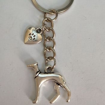 1 τεμ. Νέα μόδα κοσμήματα Greyhound Dog Paw Print Bone Key τσαντάκι Key Fob Messenger Τσάντα πλάτης Διακοσμήσεις με κλειδί