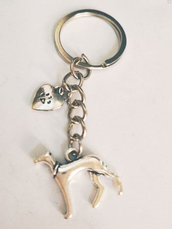 1 τεμ. Νέα μόδα κοσμήματα Greyhound Dog Paw Print Bone Key τσαντάκι Key Fob Messenger Τσάντα πλάτης Διακοσμήσεις με κλειδί