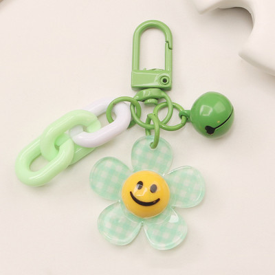 Makersland Színes Aranyos Smiley Arc Virág Kulcstartó Hátizsák Kulcsfüggő Kulcstartó Kulcstartók Kiegészítők Kulcstartó Bűbáj Ajándékok