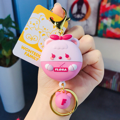 Slatki privjesak za ključeve sa životinjama koji se može uvući. Prekrasan ženski prijenosni višenamjenski privjesak za ključeve automobila, školska torba, privjesak, držač za kartice