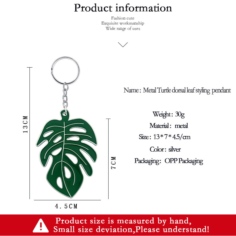 Breloc breloc cu frunze de țestoasă din aliaj, bricolaj, pandantiv, verde nordic, picătură proaspătă, frunze de ulei, accesorii pentru geantă doamnă