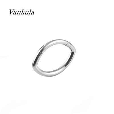 Vankula 1 DB G23 titán szem alakú szegmens gyűrűk fülporc Tragus Helix ajakpiercing orrgyűrűk Clicker septum