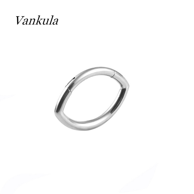 Vankula 1 DB G23 titán szem alakú szegmens gyűrűk fülporc Tragus Helix ajakpiercing orrgyűrűk Clicker septum