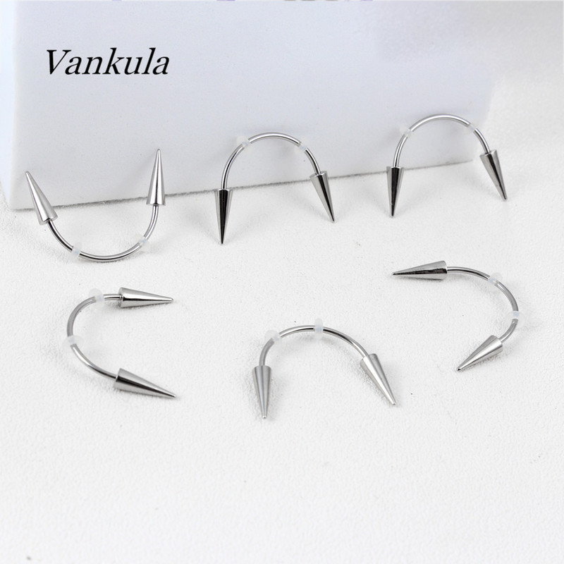Vankula din oțel inoxidabil 2021, decorație pentru dinți la modă, în formă de C, buză, dinte de tigru, unghie, dinte de zombie, piercing de vampir, bijuterii