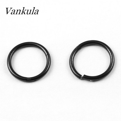 Vankula 2 DB 6-14mm kicsi vékony sebészeti acél orr ajak fül nyitott karika gyűrű 0 típusú karika piercing testékszer 6 szín