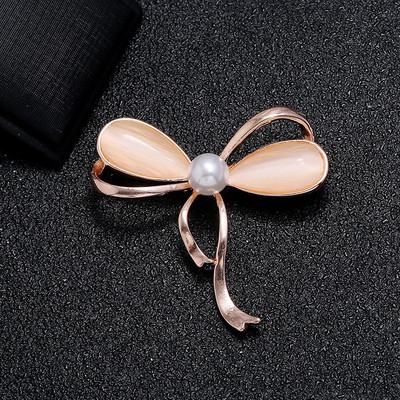 Xingyunday Cat Eye Steen Broche Pin Broche Bloem Parel Broche kiegészítők Kleding Bruiloft Sieraden Natuursteen Uil Kat Broches