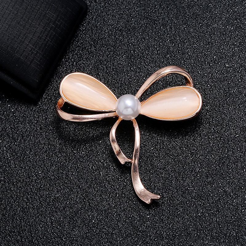 Xingyunday Cat Eye Steen Broche Pin Broche Bloem Parel Broche kiegészítők Kleding Bruiloft Sieraden Natuursteen Uil Kat Broches
