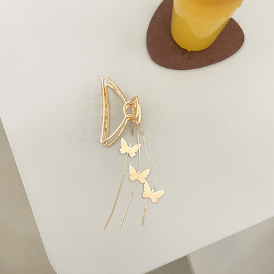 2021 noi femei elegante, auriu, geometric, metal, fluture, agrafe de păr vintage, bentiță, ac accesorii de păr la modă