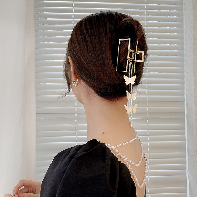2021 noi femei elegante, auriu, geometric, metal, fluture, agrafe de păr vintage, bentiță, ac accesorii de păr la modă
