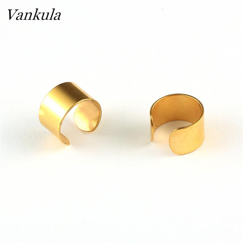 Vankula New Fashion Manșete de urechi mici și subțiri Manșete de urechi pentru urechi neperforate Cercei de cartilaj fals din oțel inoxidabil pentru femei sau bărbați