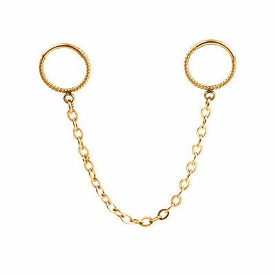 Vankula 1 buc. Lanț din oțel inoxidabil Inel cu cerc pentru nas Septum Buze Știfturi Cercei pentru cartilaj Rotunzi Tragus Piercing ureche Bijuterii pentru corp