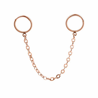 Vankula 1 buc. Lanț din oțel inoxidabil Inel cu cerc pentru nas Septum Buze Știfturi Cercei pentru cartilaj Rotunzi Tragus Piercing ureche Bijuterii pentru corp