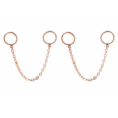 Vankula 1 buc. Lanț din oțel inoxidabil Inel cu cerc pentru nas Septum Buze Știfturi Cercei pentru cartilaj Rotunzi Tragus Piercing ureche Bijuterii pentru corp