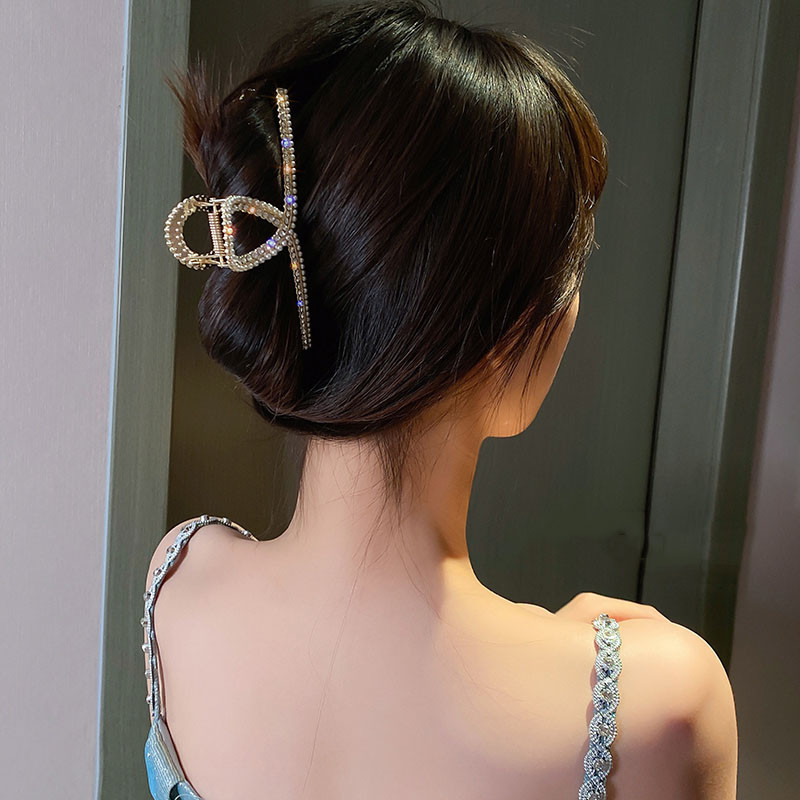 2021, noi femei, elegante, auriu, argintiu, cu goluri geometrice, gheare de păr din metal, agrafe de păr vintage, bentiță, ac accesorii de păr la modă