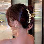 Agrafe de păr geometrice opale cu perle elegante pentru femei Agrafe de susținere a părului pe spate Decorează bentiță Accesorii de păr la modă Bijuterii 2021