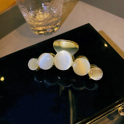 Agrafe de păr geometrice opale cu perle elegante pentru femei Agrafe de susținere a părului pe spate Decorează bentiță Accesorii de păr la modă Bijuterii 2021