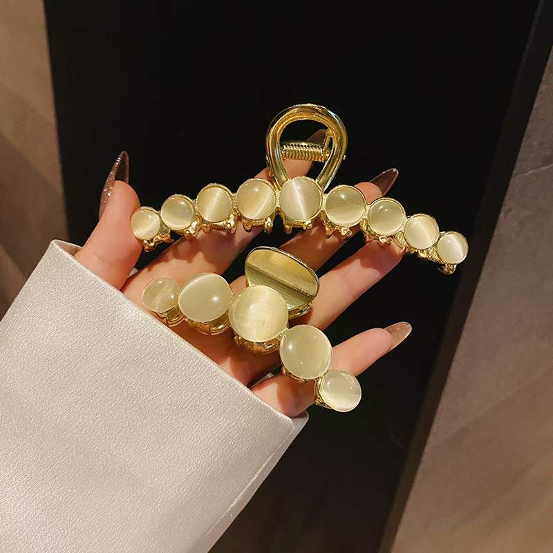 Agrafe de păr geometrice opale cu perle elegante pentru femei Agrafe de susținere a părului pe spate Decorează bentiță Accesorii de păr la modă Bijuterii 2021