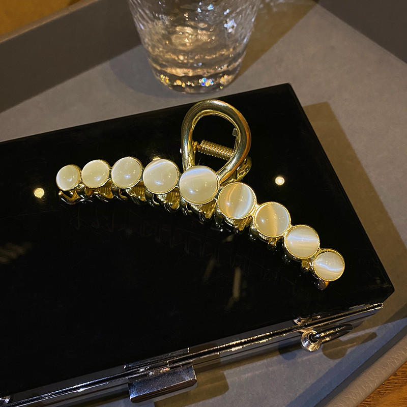 Agrafe de păr geometrice opale cu perle elegante pentru femei Agrafe de susținere a părului pe spate Decorează bentiță Accesorii de păr la modă Bijuterii 2021