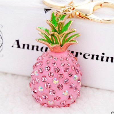 Breloc cu cireșe de cristal roșu pentru femei Breloc drăguț cu fructe Bărbați Breloc cu pandantiv pentru mașină Breloc pentru geanta pentru fete Bijuterii de modă Accesoriu