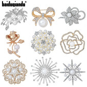 Fabrică Direct Cristal Diamante și Perle Imitații Bijuterii de flori Broșă Ace Buchete de nuntă DIY Брошь Декор