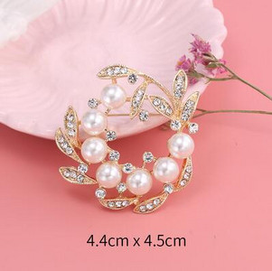 Fabrică Direct Cristal Diamante și Perle Imitații Bijuterii de flori Broșă Ace Buchete de nuntă DIY Брошь Декор