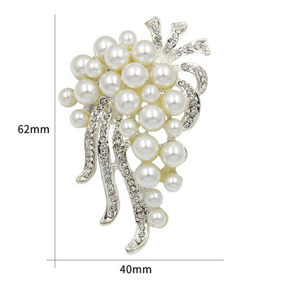 Fabrică Direct Cristal Diamante și Perle Imitații Bijuterii de flori Broșă Ace Buchete de nuntă DIY Брошь Декор