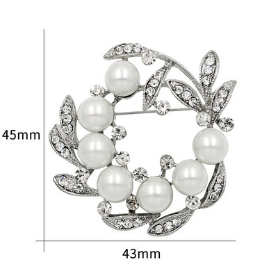 Fabrică Direct Cristal Diamante și Perle Imitații Bijuterii de flori Broșă Ace Buchete de nuntă DIY Брошь Декор