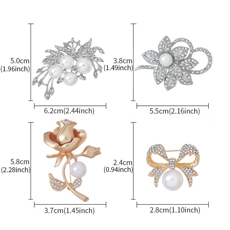 Fabrică Direct Cristal Diamante și Perle Imitații Bijuterii de flori Broșă Ace Buchete de nuntă DIY Брошь Декор