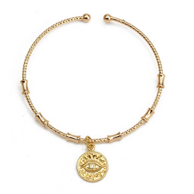 Ochi norocos, turcesc, albastru, ochi rău, brăţară, cupru, reglabilă, brățară de mână Fatima, pentru femei, fete, bărbați, bijuterii BE602