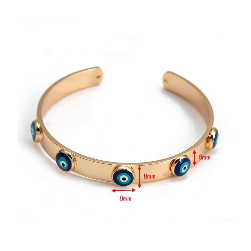 Ochi norocos, turcesc, albastru, ochi rău, brăţară, cupru, reglabilă, brățară de mână Fatima, pentru femei, fete, bărbați, bijuterii BE602