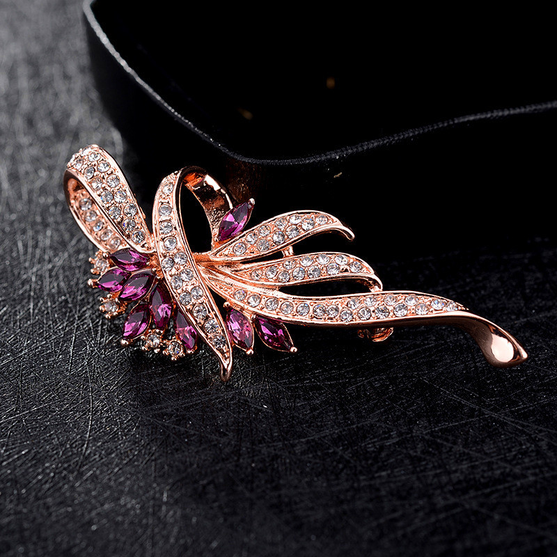 Broșă de piatră de cristal pentru femei, 2021