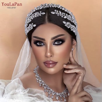 YouLaPan HP496 Fashion Woman Headband Rhinestone Νυφικό Αξεσουάρ για τα μαλλιά Αξεσουάρ για τα μαλλιά της νύφης Tiara Διαγωνισμός κεφαλής