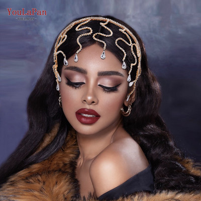 YouLaPan HP496 mados moters galvos apdangalas Kalnų krištolas nuotakos galvos apdangalas Vestuviniai plaukų aksesuarai nuotakos tiaros galvos apdangalai