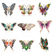 Drăguț, frumos, colorat, cristal, fluture, broșă, femei, modă nouă, fierbinte, minunată, fetiță, haină de nuntă, rochie, bijuterii, cadouri