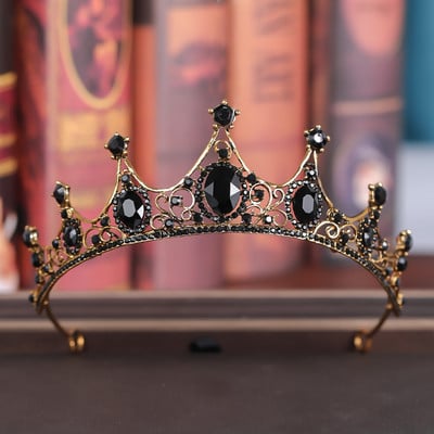 Accesorii pentru păr de nuntă Coroană de cristal cu stras baroc Tiara Coroană de nuntă Coroana de petrecere Coroana de petrecere Bijuterii de păr de mireasă Tiare