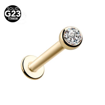 1 buc F136 Titan 16G 1.5-4mm Cz Gem Tragus Lip Ring Monroe Ureche Cartilage Cercel Piercing Labret Tragus Cartilage Cerce