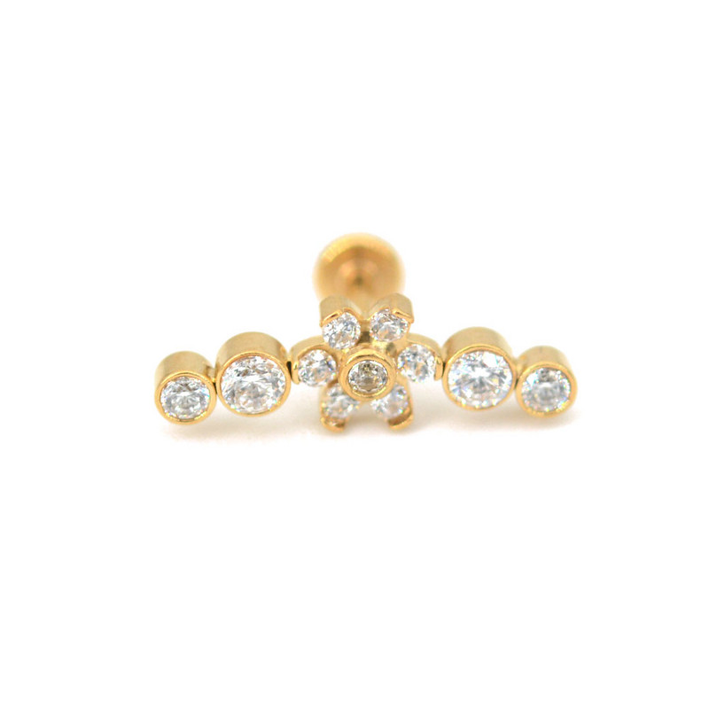 100% oțel chirurgical fir Labret buză ureche bar cartilaj cercel unghie tragus Stud piercing lobul urechii inel interior bijuterii corpului