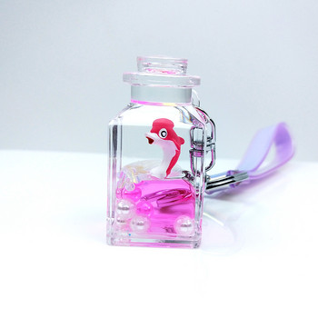 Liquid Float Animal Fun Keyring Unicorn Penguin Tortoise Glitter Quicksand Keychain Backpack Κρεμαστό Ζευγάρια Γυναικεία μπρελόκ