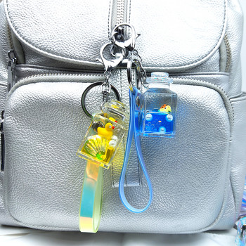 Liquid Float Animal Fun Keyring Unicorn Penguin Tortoise Glitter Quicksand Keychain Backpack Κρεμαστό Ζευγάρια Γυναικεία μπρελόκ