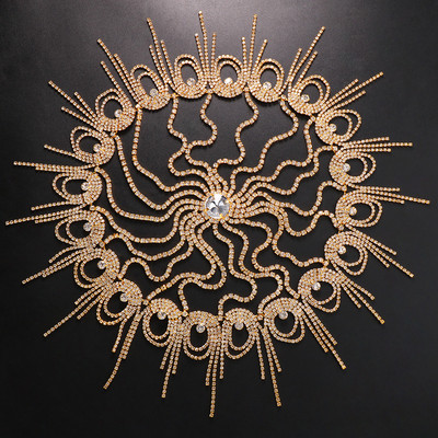 Stonefans, lanț de păr cu ciucuri de cristal gol, caciulă de nuntă pentru femei 2023, bentiță cu stras de mireasă, șapcă, pălărie, bijuterii indiene