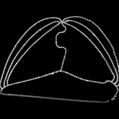 Stonefans Rhinetone Multi-Layers Head Chains Луксозна лента за глава Верига за жени Кристални пискюли Воал Face Chain Cover Бижута за лице