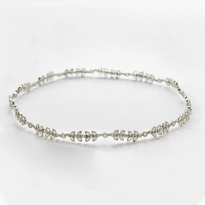 Stonefans Strass Cristal Lanț Cap Mireasă Accesorii Păr Mireasă Bandă Zircon Nunta Femei Bijuterii Cap Tiara lucrate manual