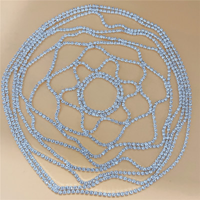 2021 hollow strass plasă caciulă nuntă cap lanț bijuterii pentru femei de lux cristal banda cap șapcă pălărie accesorii de păr