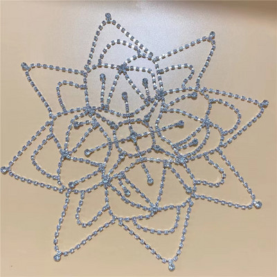 2021 hollow strass plasă caciulă nuntă cap lanț bijuterii pentru femei de lux cristal banda cap șapcă pălărie accesorii de păr