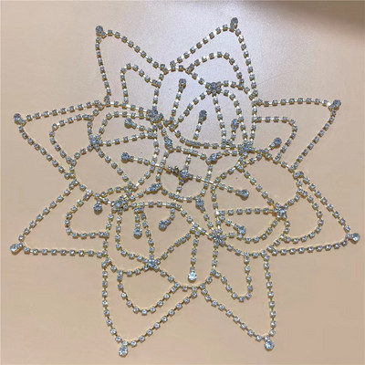 2021 hollow strass plasă caciulă nuntă cap lanț bijuterii pentru femei de lux cristal banda cap șapcă pălărie accesorii de păr