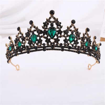 Coroana de cristal de culoare auriu de calitate pentru fete Tiare mici Rochie de coafura de bal Rochie de mireasa Bijuterii de par Accesorii de mireasa