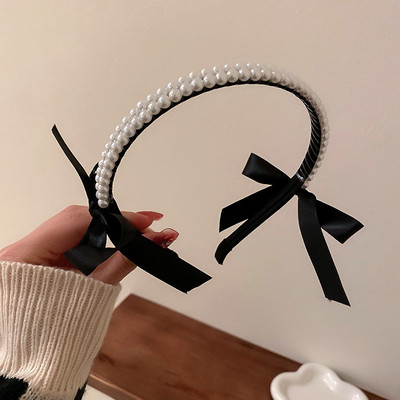 Perlové čelenky pre ženy, dievčatá, nevesty, svadobné vlasové pásky, biele kvetinové diadémy a korunky, kórejská módna čelenka, vlasové šperky